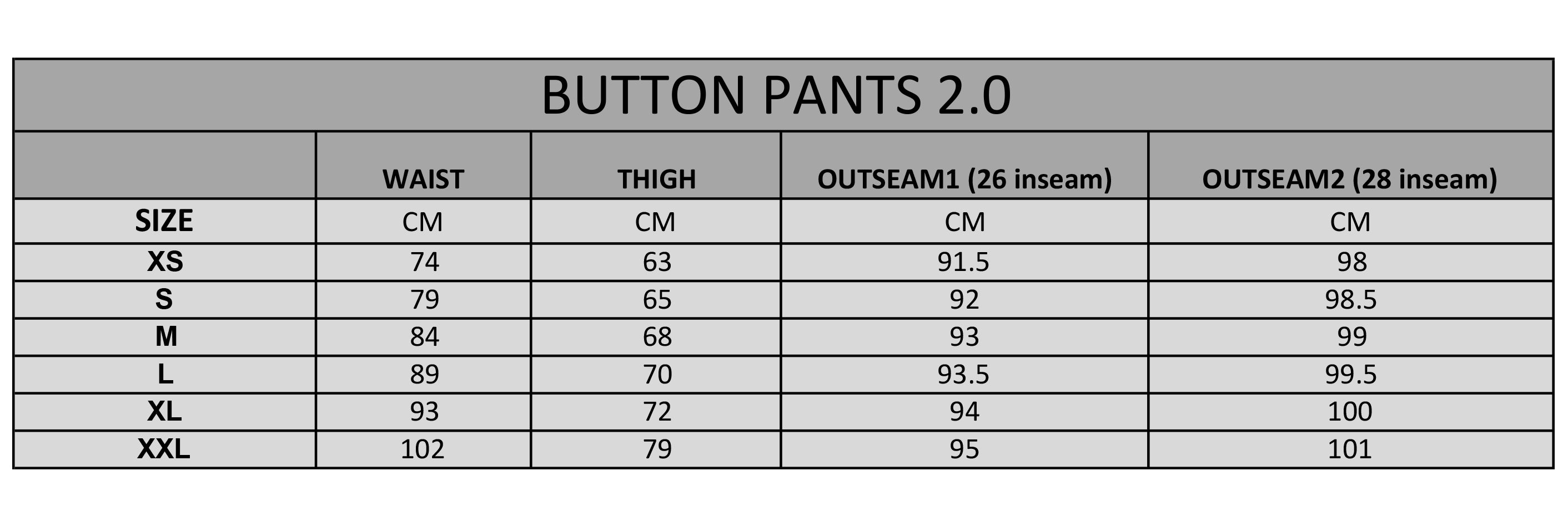 Button Pants 2.0 - Grey