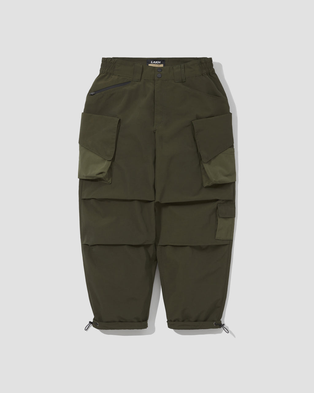 Slanted Pockets Cargo Pants - Nylon Olive