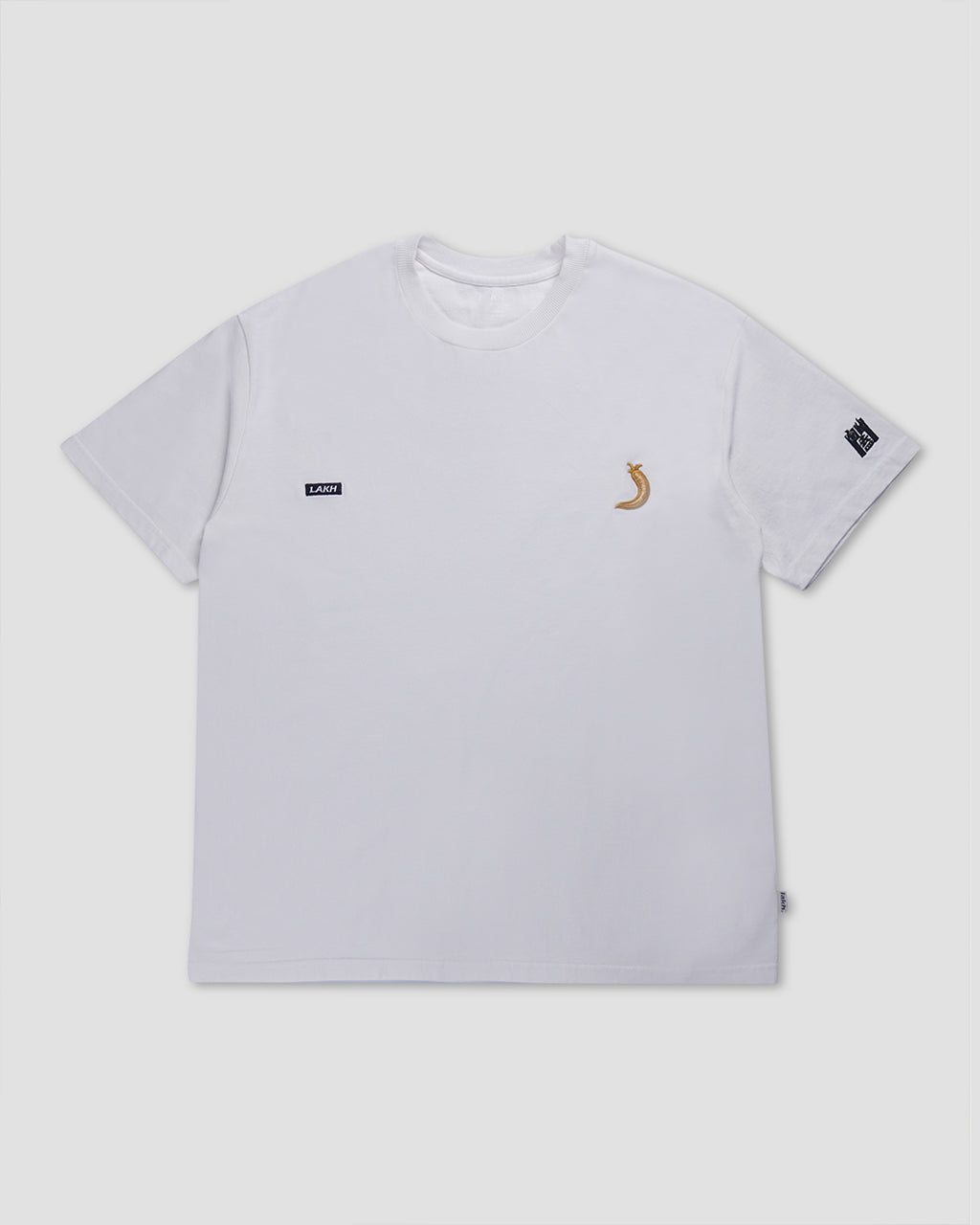 LAKH X 闔家辣 Logo Embroidered T-shirt - White