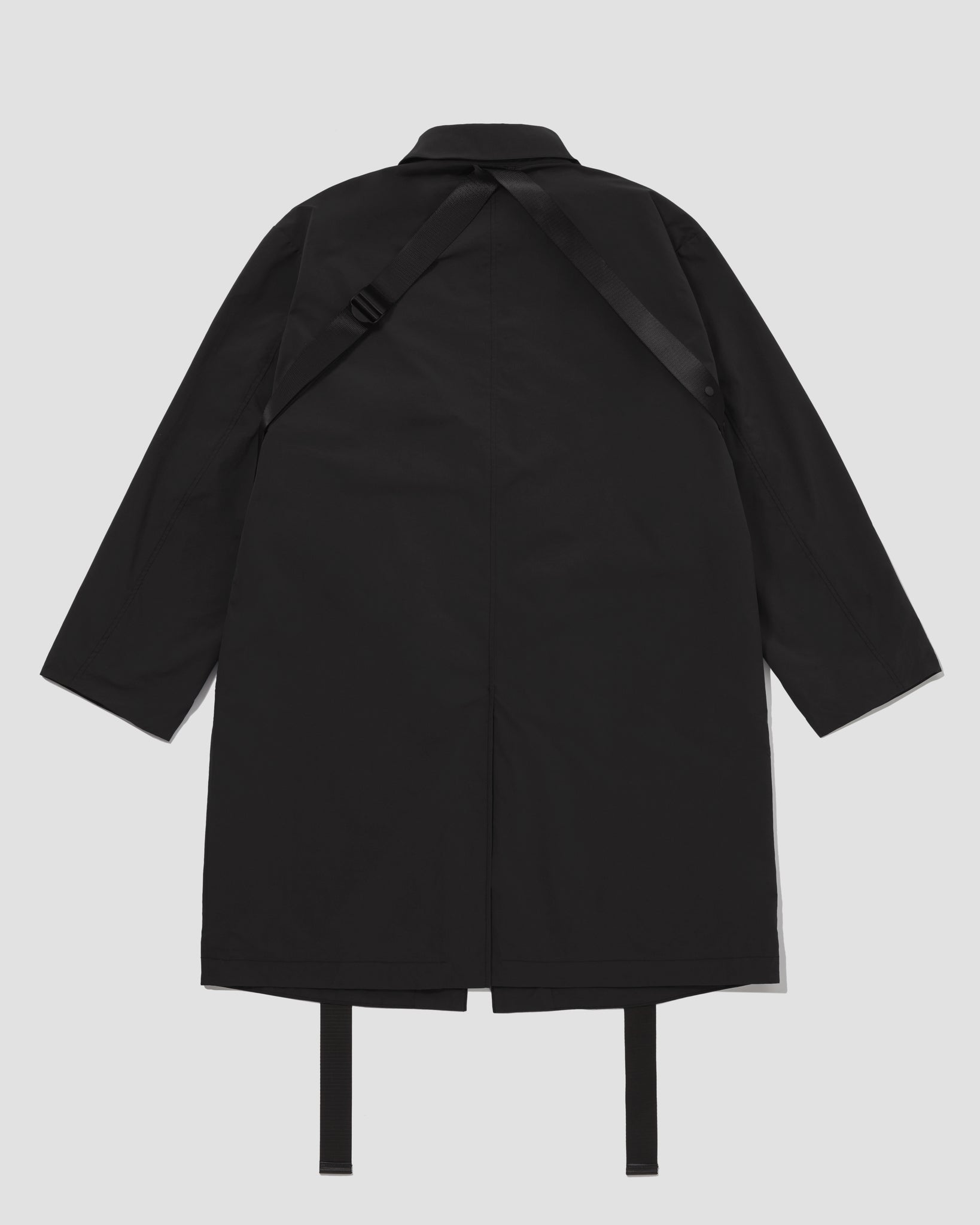 Functional Soutien Collar Coat - Black