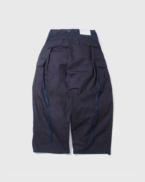 Huge Pockets Cargo Pants - Navy
