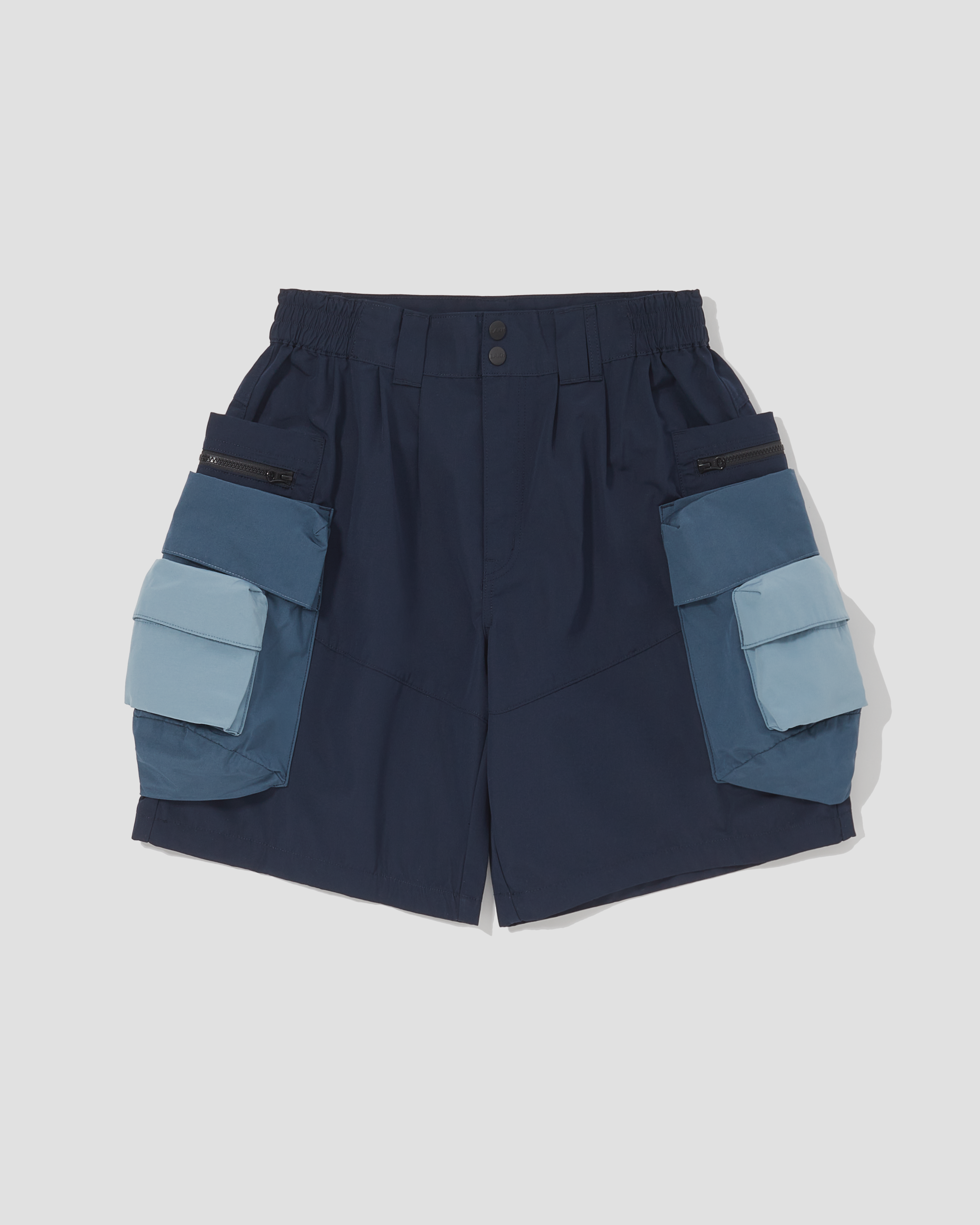 Patch Pockets Utility Shorts - Navy