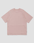Knitted Patch Tee - Pale Pink