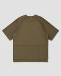Knitted Patch Tee - Olive