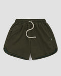 Knitted Reversible Shorts - Dark Green