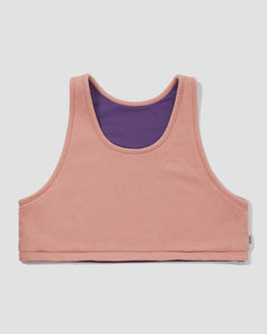 Knitted Reversible Tank Top - Rose
