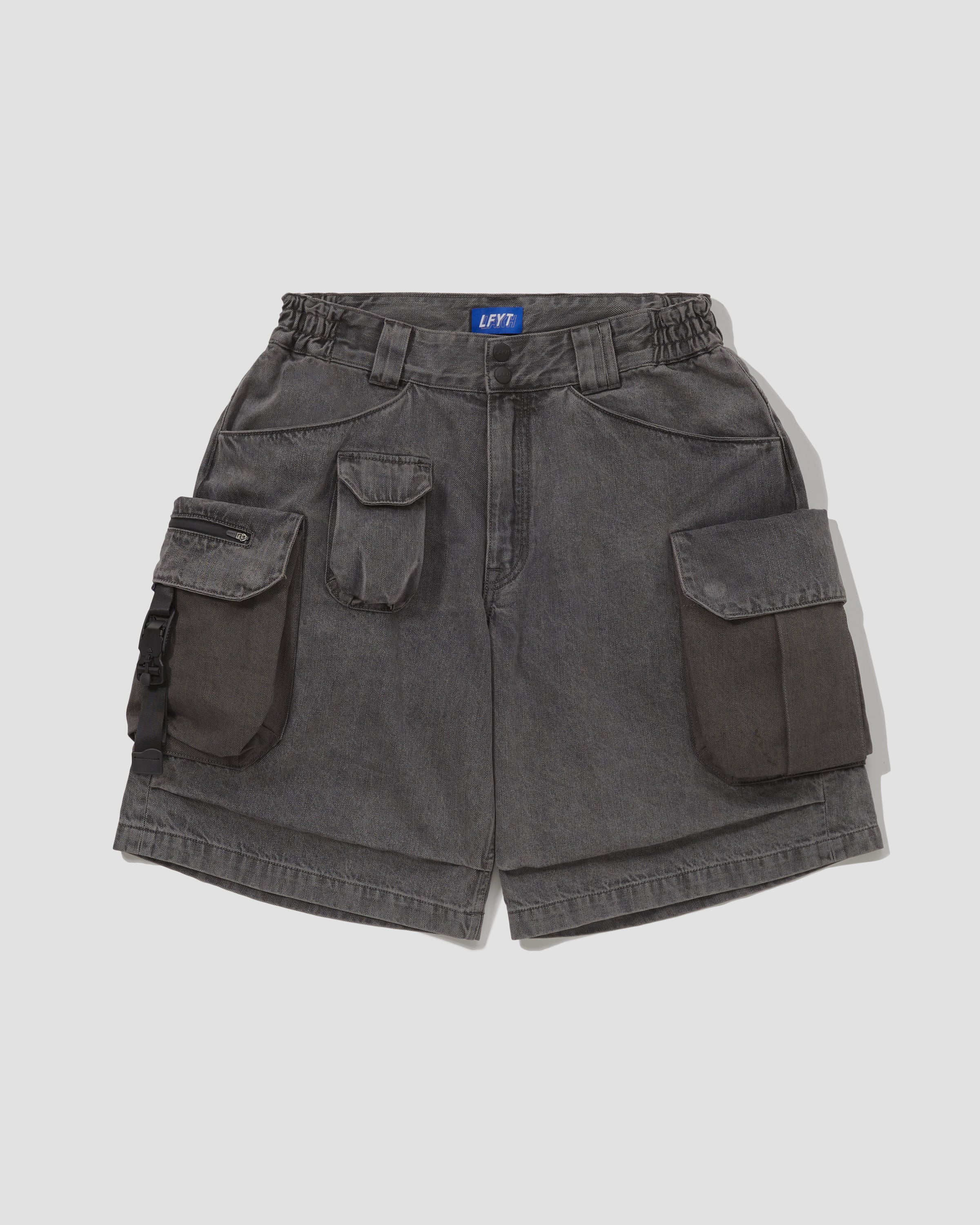 LAKH X LFYT Ten Pockets Cargo Shorts - Washed Grey – LAKH supply