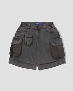 LAKH X LFYT Ten Pockets Cargo Shorts - Washed Grey