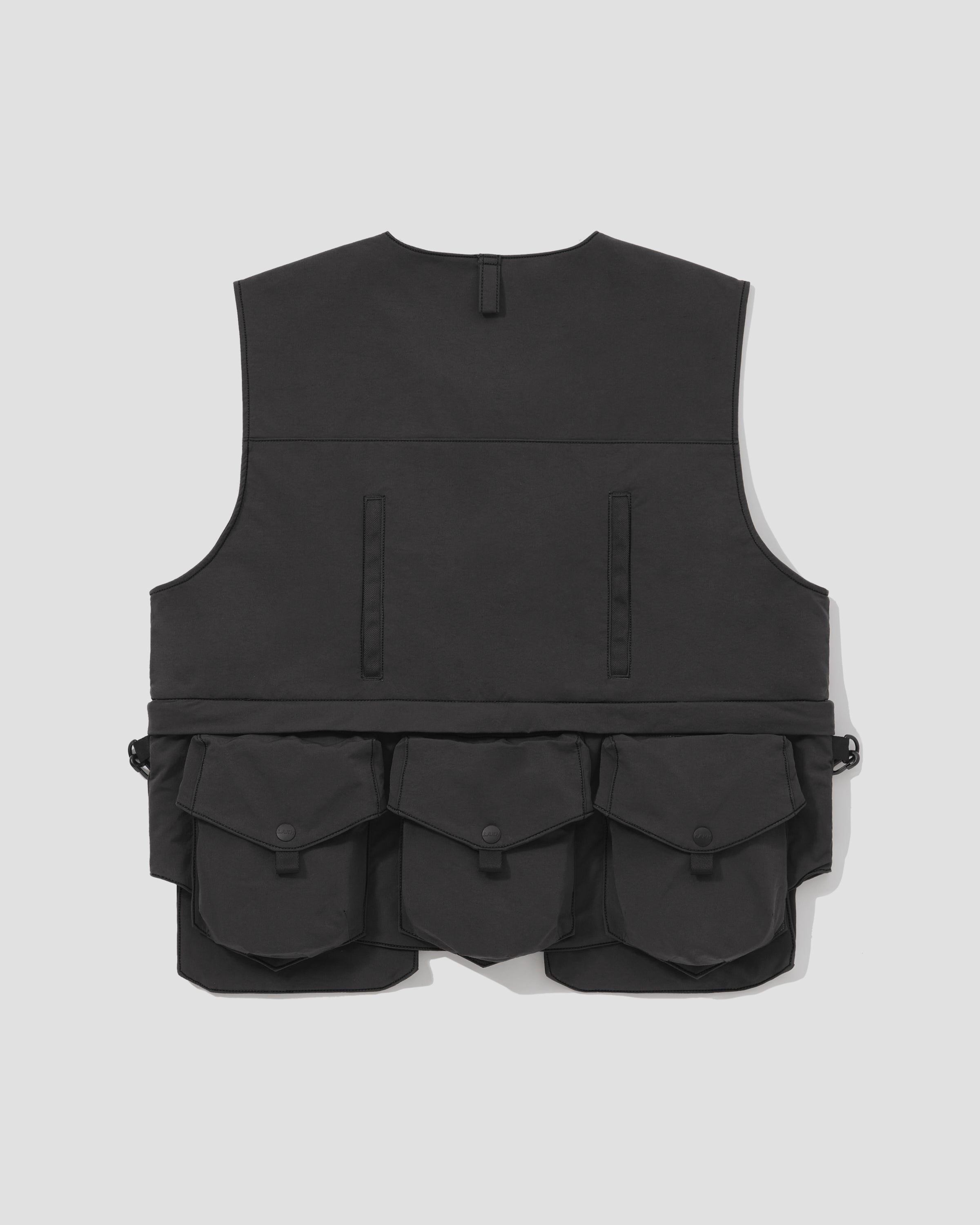 LAKH X WISDOM Multi-Pockets Four Way Vest - Grey
