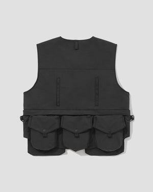 LAKH X WISDOM Multi-Pockets Four Way Vest - Grey