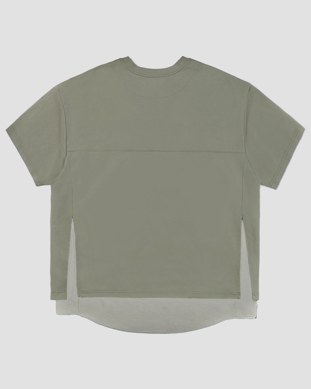 SS22 Layer Side Slit Tee - Olive