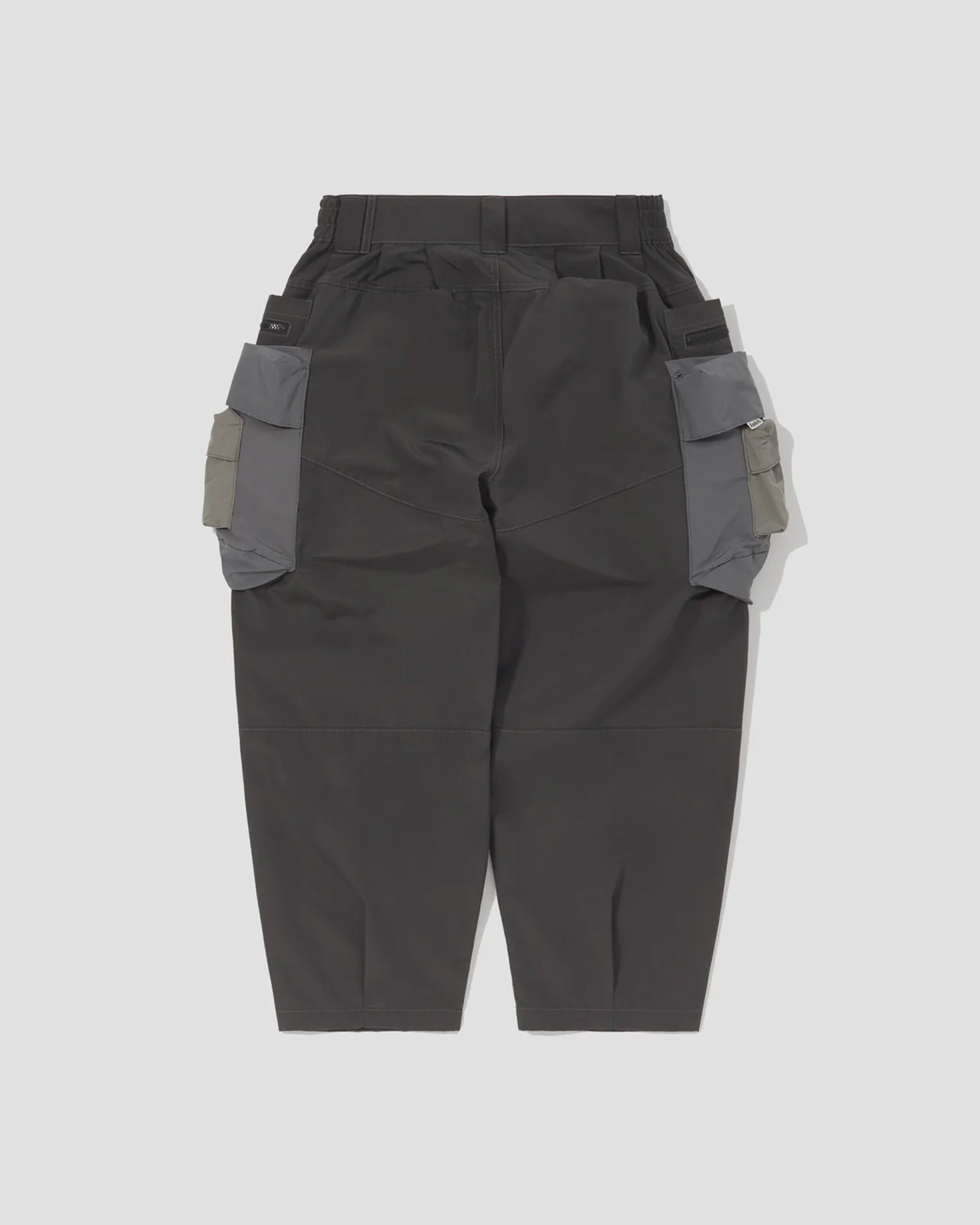 Patch Pockets Utility Pants - Grey