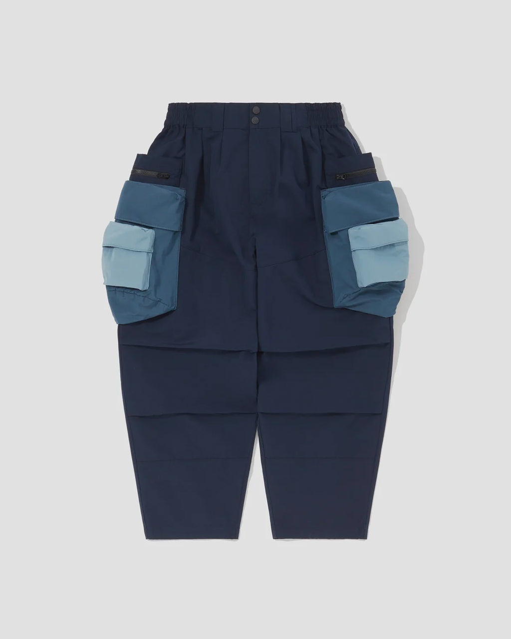 Patch Pockets Utility Pants - Navy