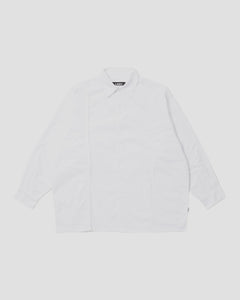 L/S Raw Edge Shirt - White