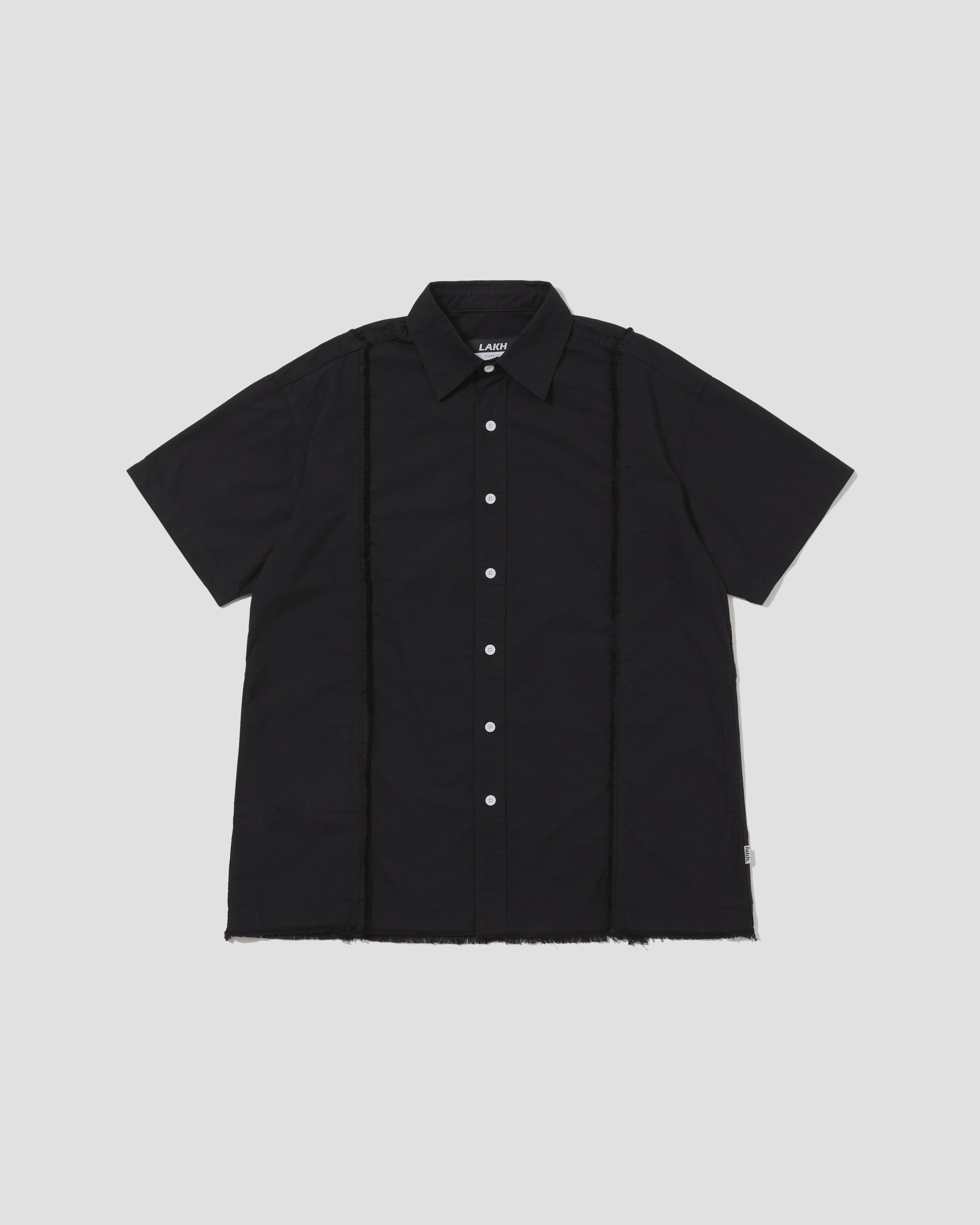 S/S Raw Edge Shirt - Black
