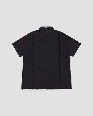 S/S Raw Edge Shirt - Black