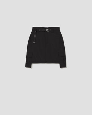 Detachable Straight Skirt - Black