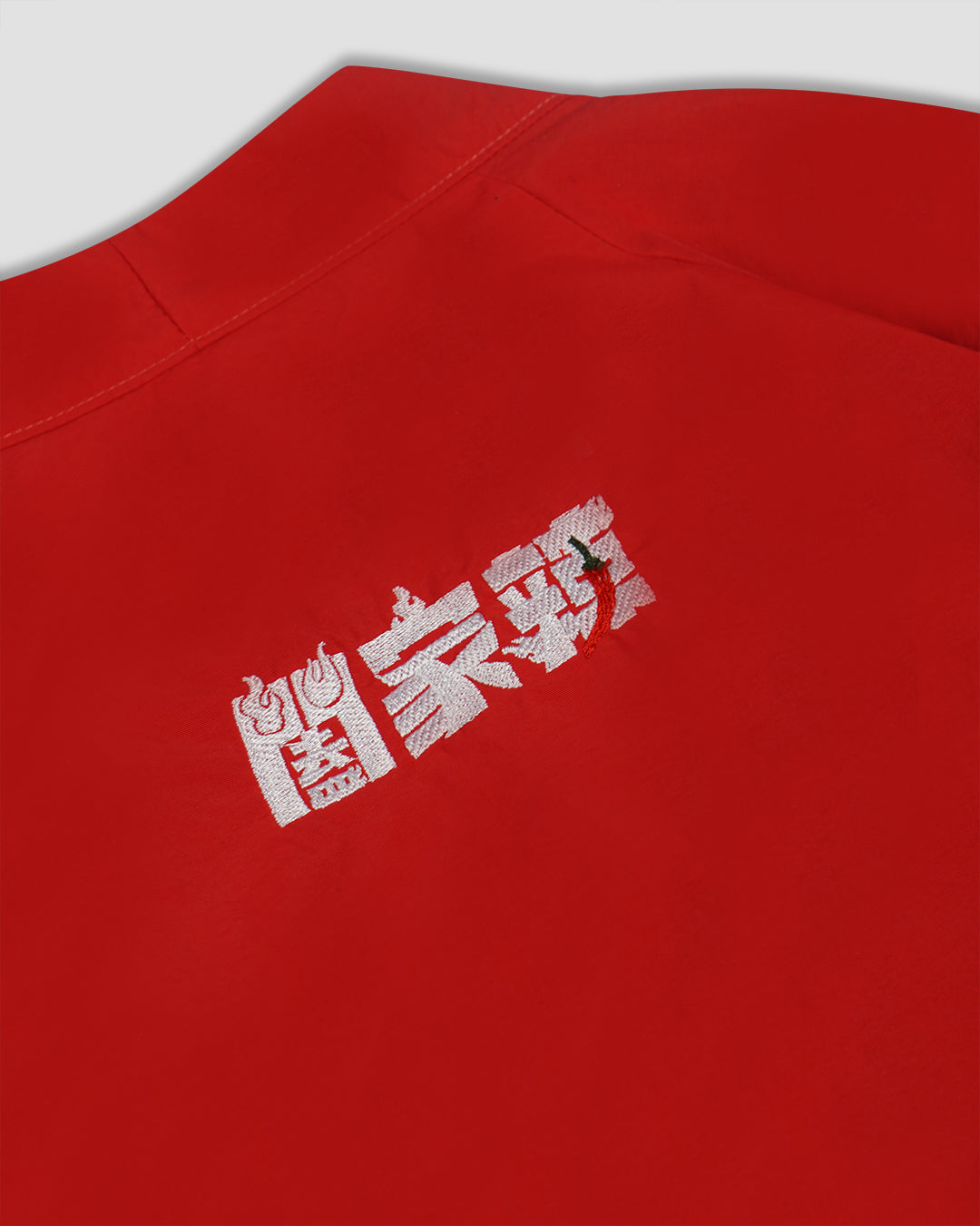 LAKH X 闔家辣 Embroidered Kimono - Red