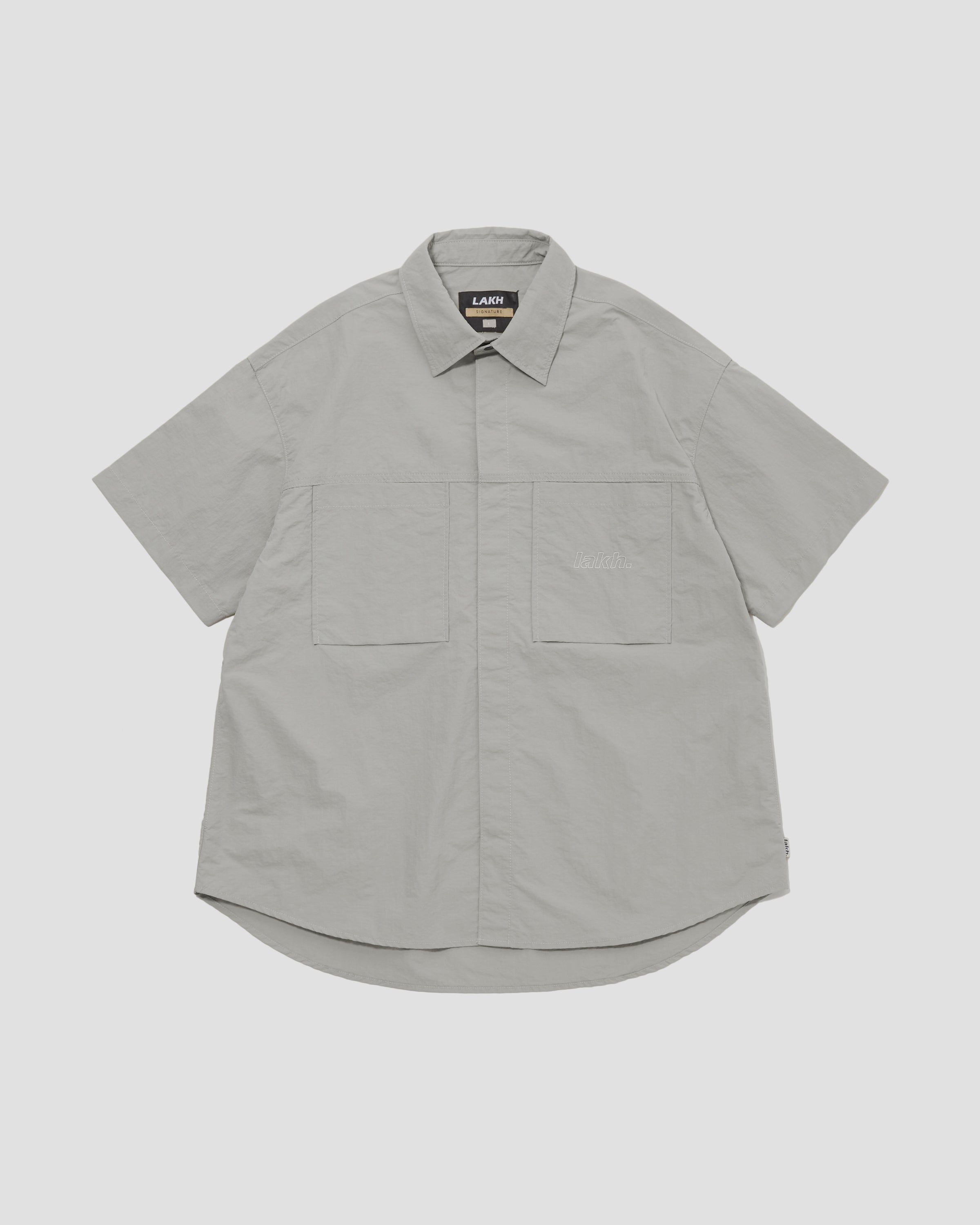 S/S Oversized Shirt - Light Grey