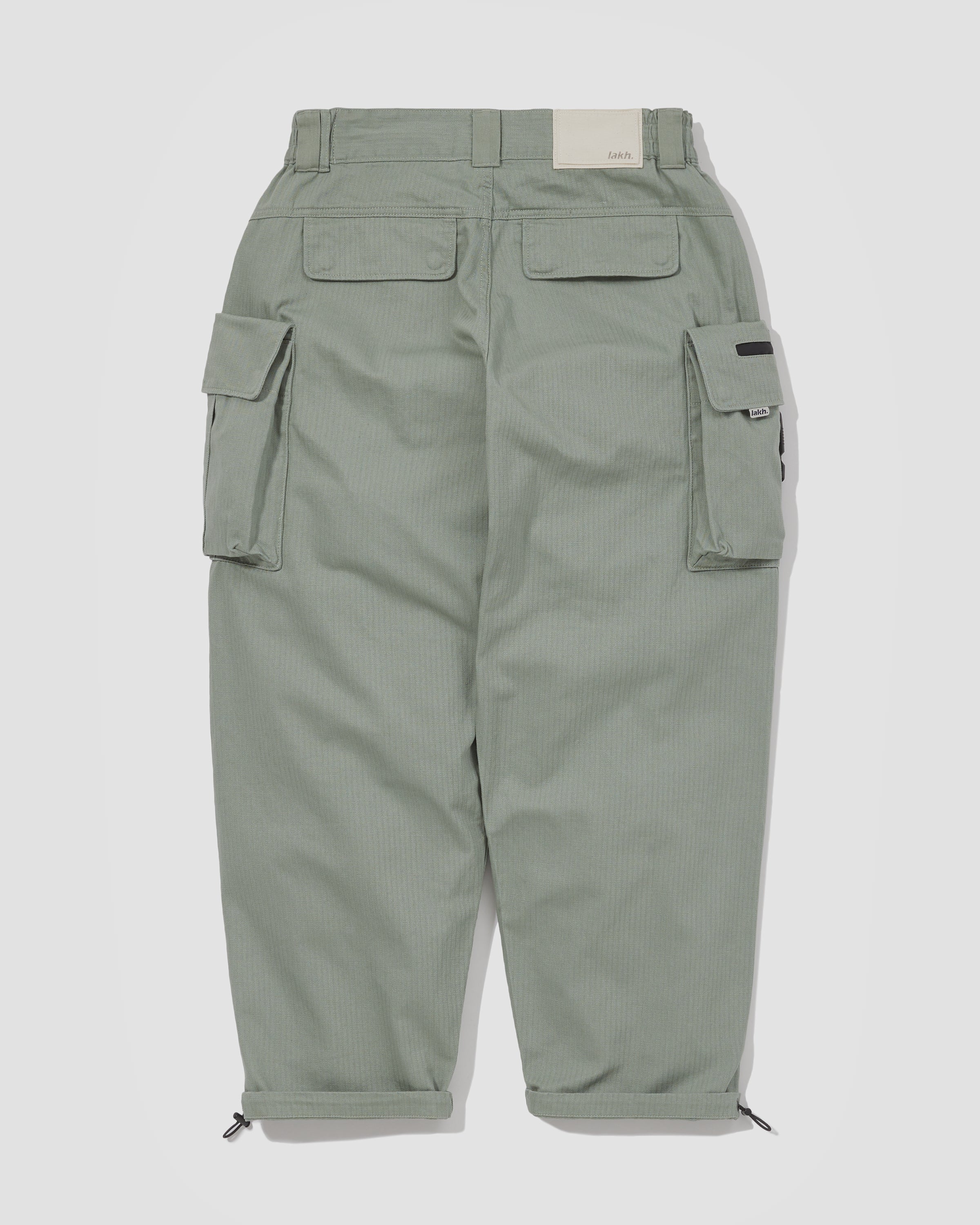 Classic Ten Pockets Cargo Pants - Herringbone Olive