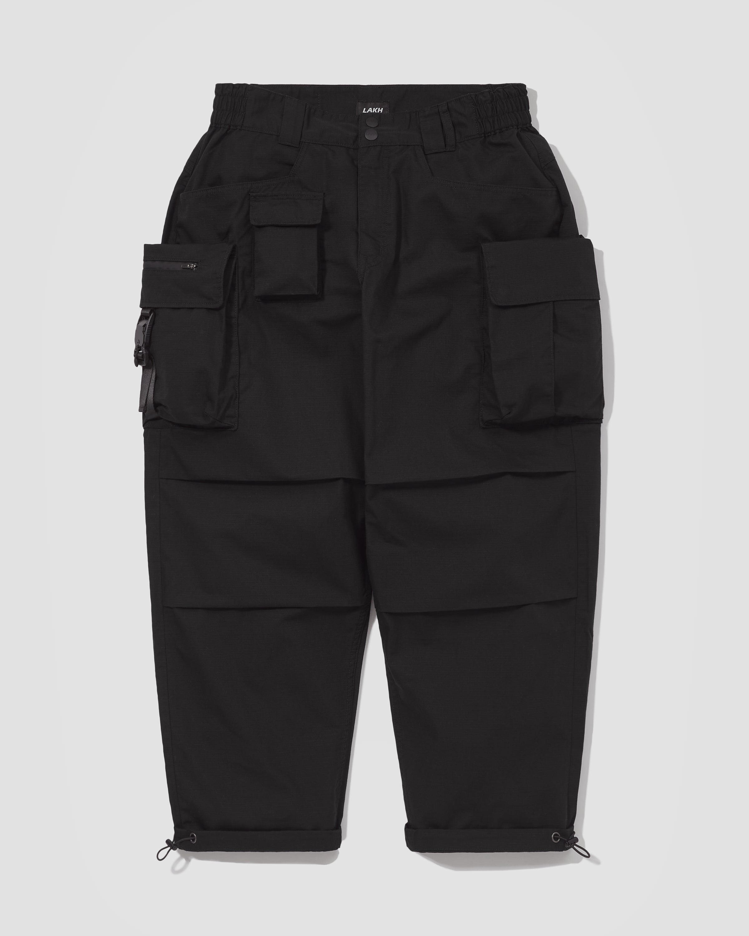 Classic Ten Pockets Cargo Pants - Polyester Ripstop Black