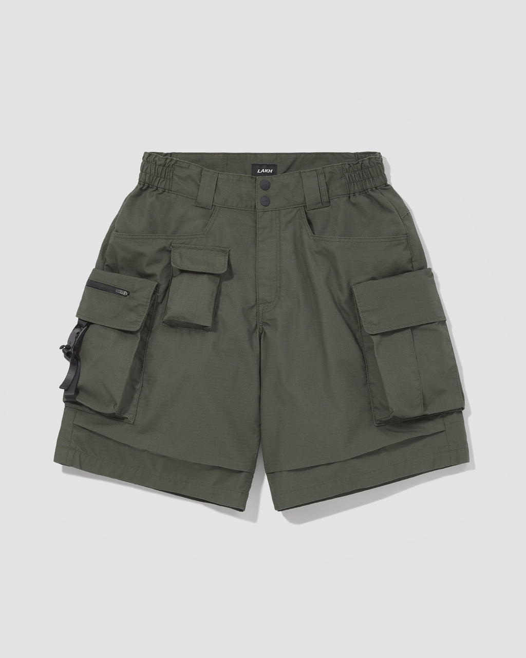 Classic Ten Pockets Cargo Shorts - Polyester Ripstop Olive