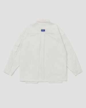 LAKH X LFYT L/S Ten Pockets Oxford Shirts - White
