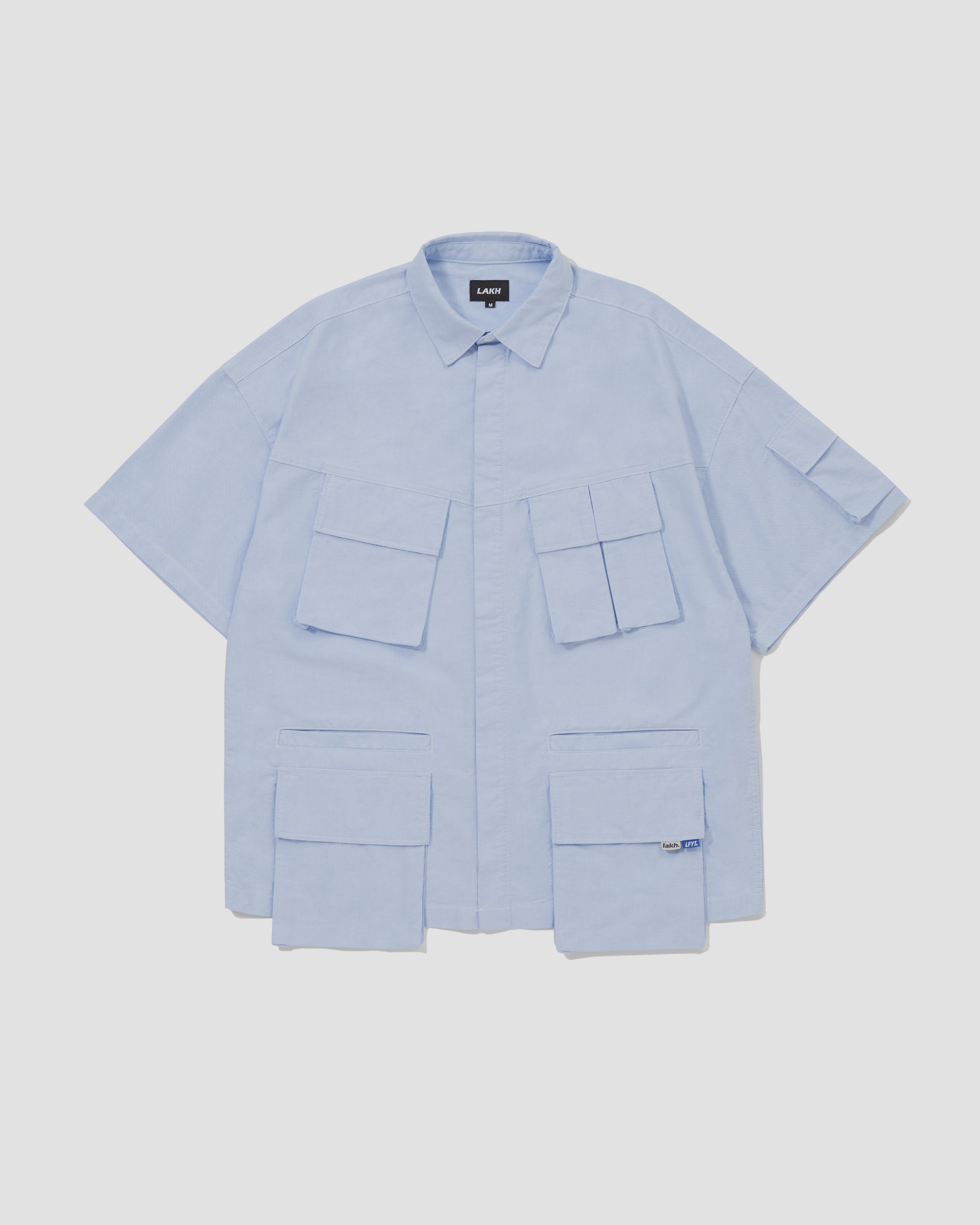 LAKH X LFYT S/S Ten Pockets Oxford Shirts - Blue