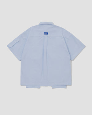 LAKH X LFYT S/S Ten Pockets Oxford Shirts - Blue