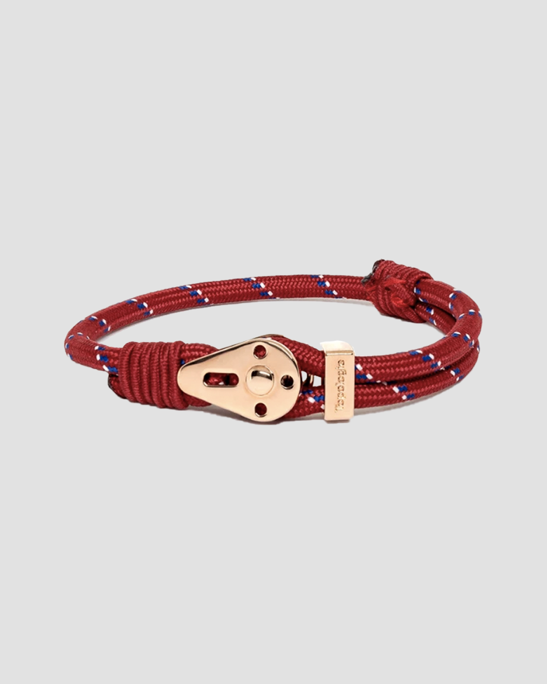 Topologie Bracelets - Yosemite Rose Gold Red Patterned 5mm