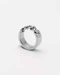KLASSE 14 Duality Chained Ring - Silver