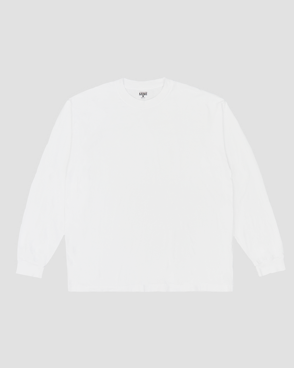 MINE Duct Tape Long Tee / Black Label - White