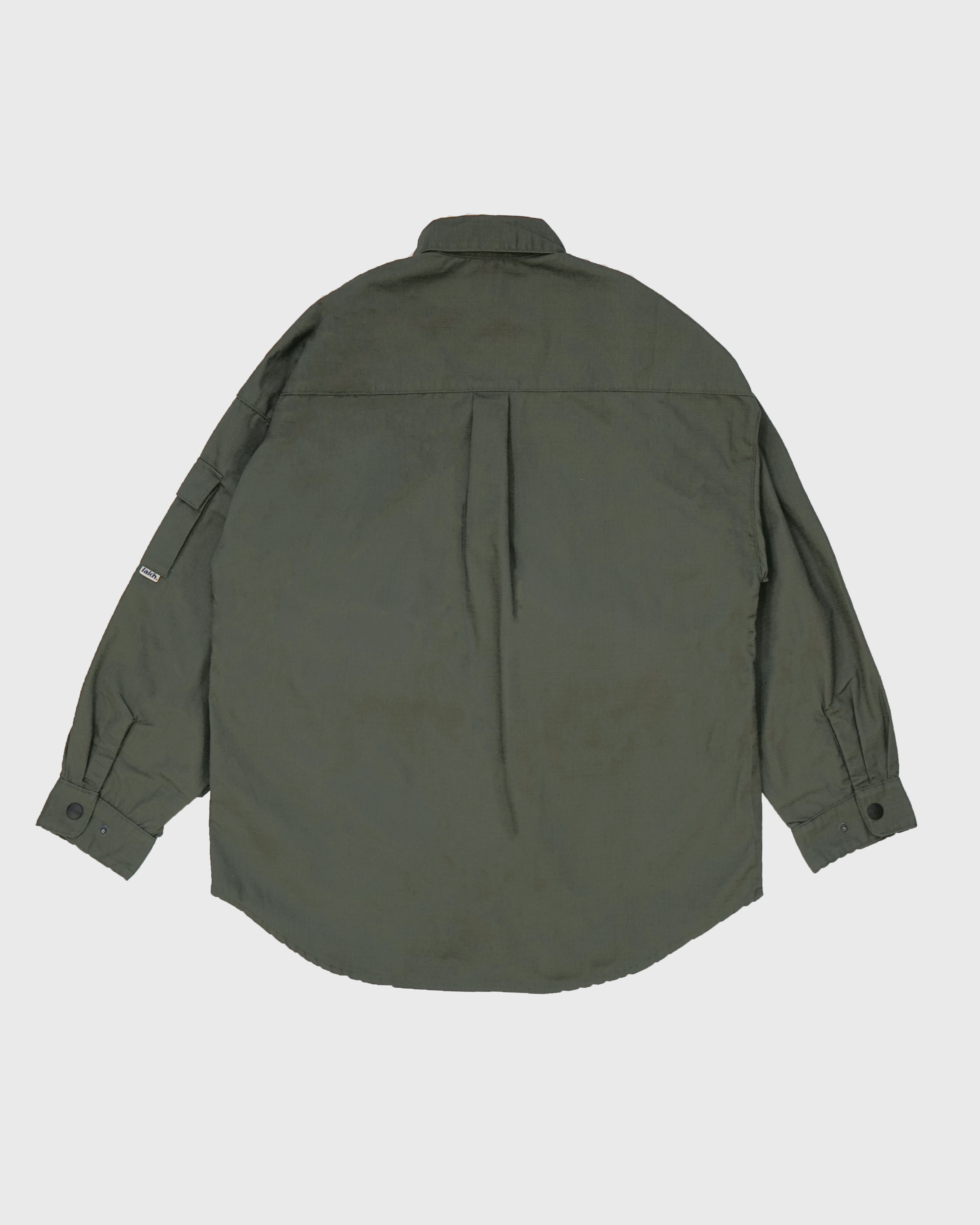 L/S Oversized Shirt - Polyester Ripstop Olive