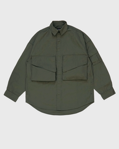 L/S Oversized Shirt - Polyester Ripstop Olive